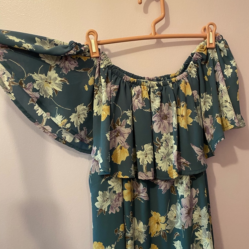 Off the shoulder floral dress